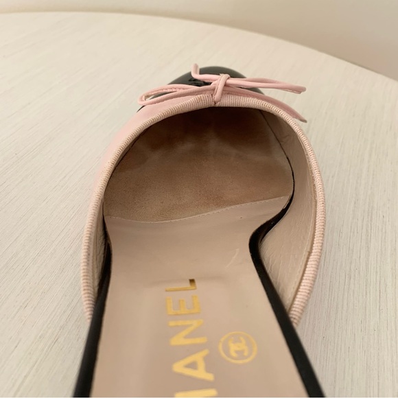 Chanel Cap Toe Kitten Heal Mules, size 8.5 - Picture 7 of 16